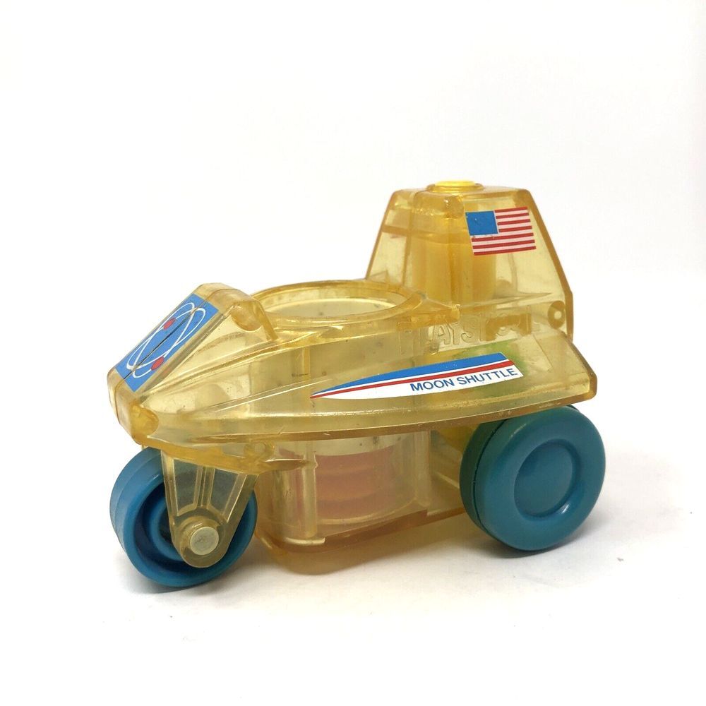 Playskool Go Go Gears Moon Shuttle‎ Vehicle Clear Working Gears Vintage 1988 Toy